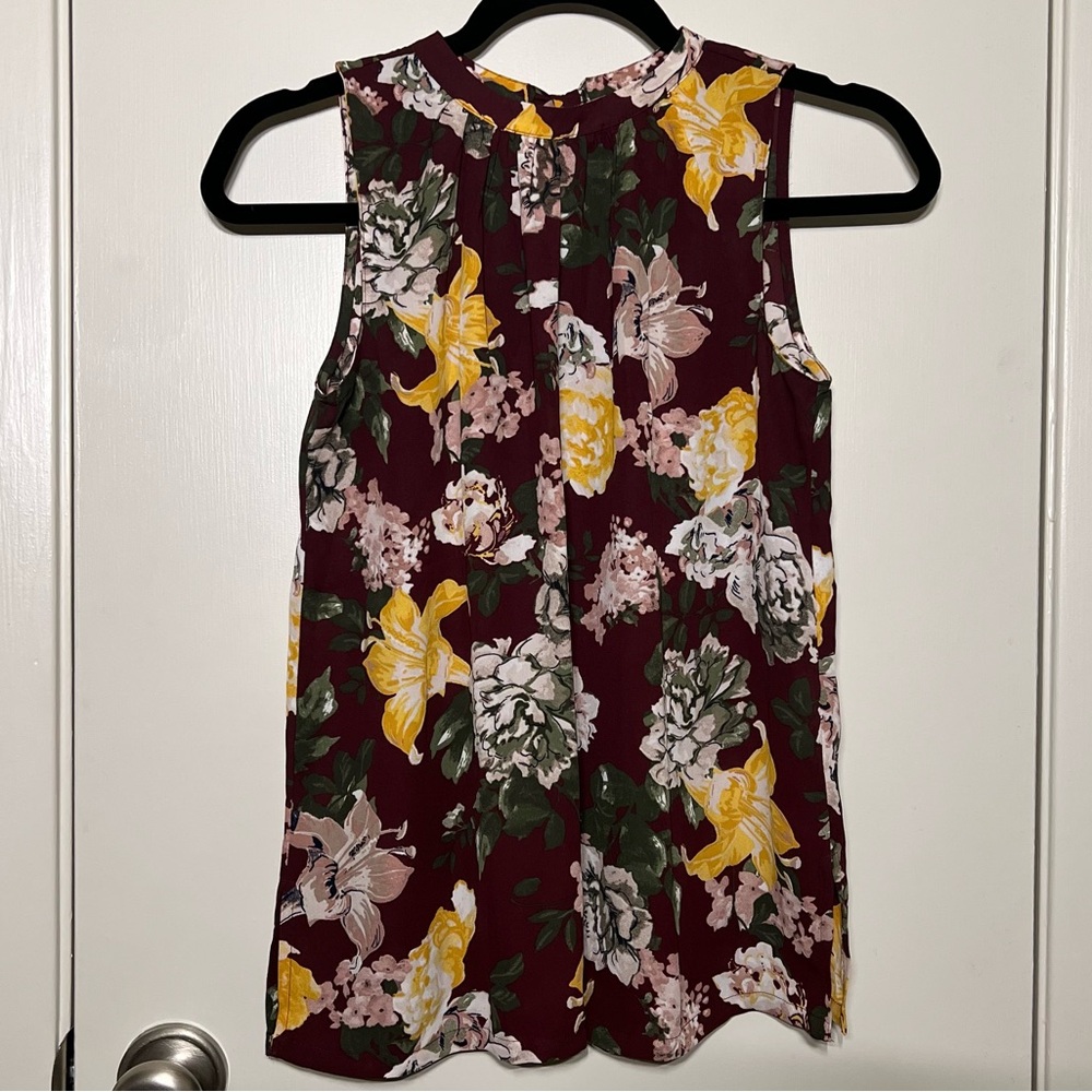LOFT Floral Blouse XSP